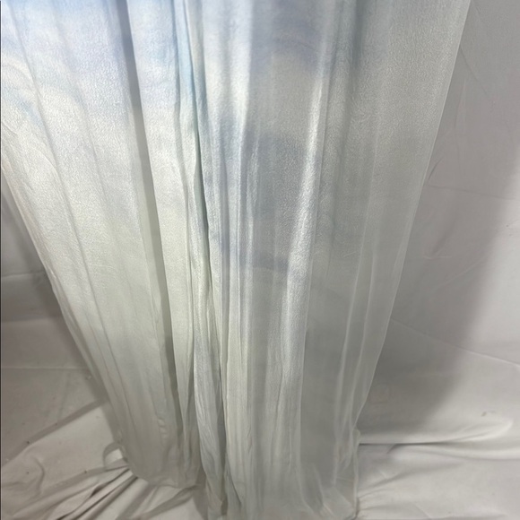 Gypsy 05 Ombre Satin Maxi Dress Blue Silver L - Picture 5 of 9